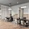 leasing center desk with chairs